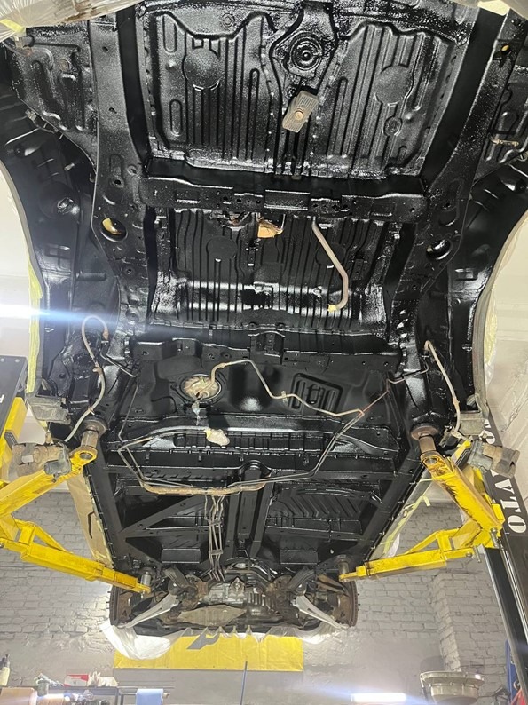 Лазерная очистка и антикор днища Toyota Hilux 5